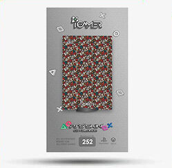ps5 console label 32 اسکین (برچسب) ps5 طرح Rose & Skull