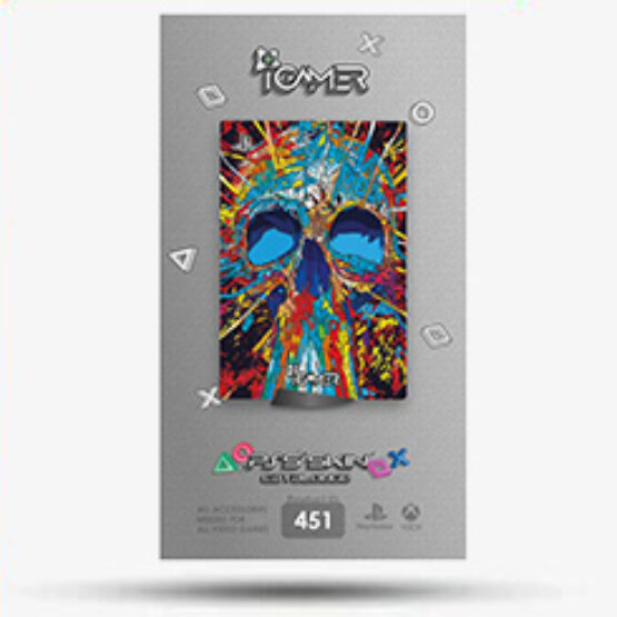 اسکین (برچسب) ps5 طرح Skull Rainbow